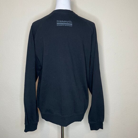 Mammoth Mountain Black Grey Long Sleeve Crew Neck Sweatshirt Size Large - Picture 4 of 12
